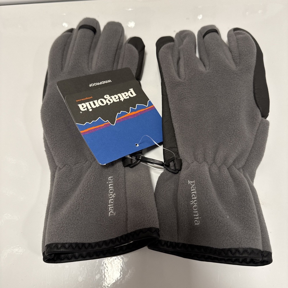 NWT Patagonia Windproof Gloves XS‎ Gray